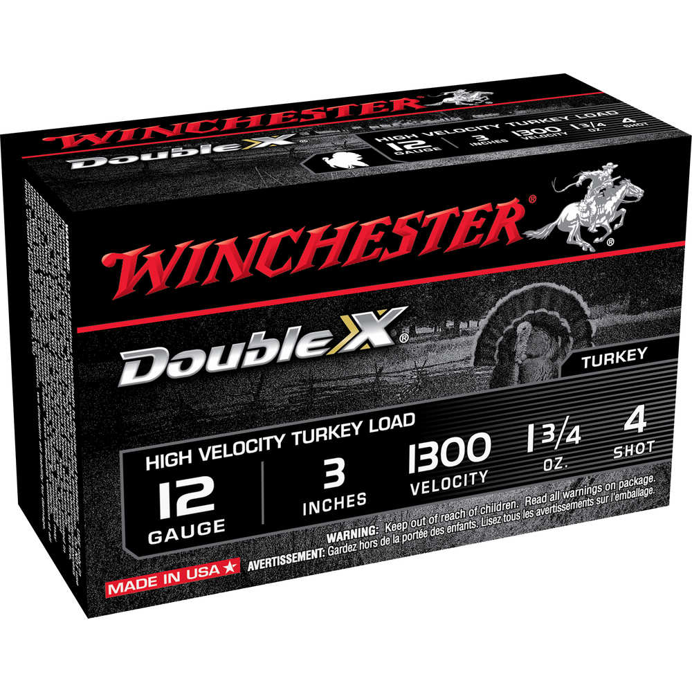 WINCHESTER SUPRME TRKY 12GA 3" 1300FPS 1.75OZ #4 10RD 10BX/CS - for sale