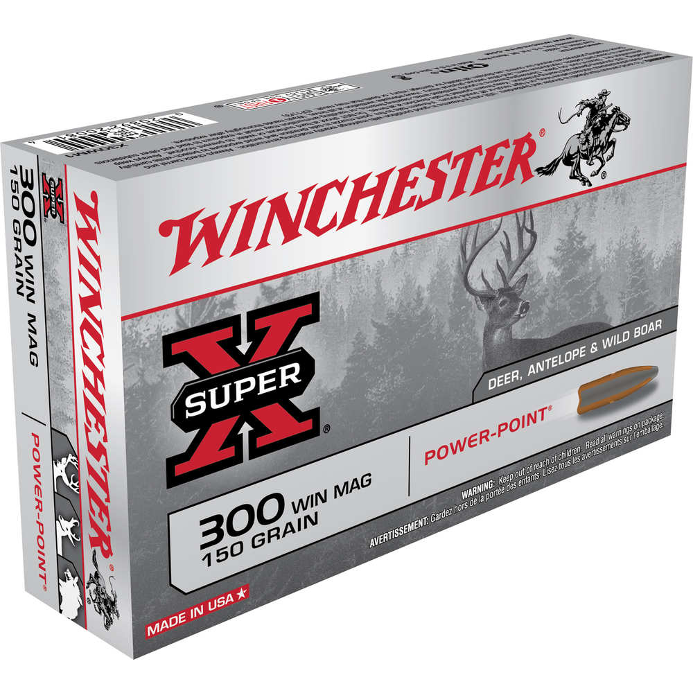 WINCHESTER SUPER-X 300 WIN MAG 150GR POWER POINT 20RD 10BX/CS - for sale