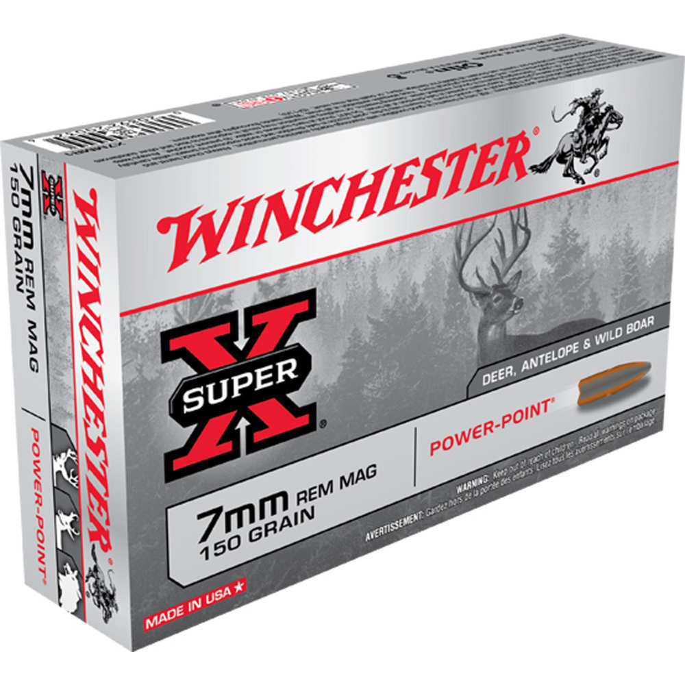 WINCHESTER SUPER-X 7MM REM MAG 150GR POWER POINT 20RD 10BX/CS - for sale