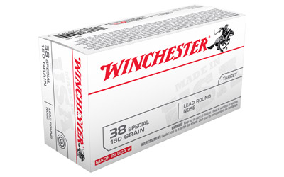 WINCHESTER USA 38 SPECIAL 150GR LEAD-RN 50RD 10BX/CS - for sale