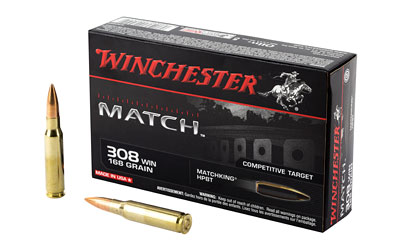 WINCHESTER MATCH 308 WIN 168GR MATCHKING 20RD 10BX/CS - for sale
