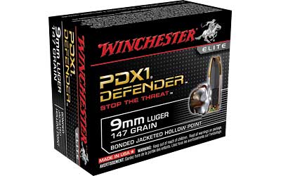 WINCHESTER SUPREME 9MM LUGER 147GR PDX1 DEF 20RD 10BX/CS - for sale