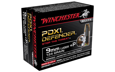 WINCHESTER SUPREME 9MM LUGER 124GR PDX1 DEF 20RD 10BX/CS - for sale