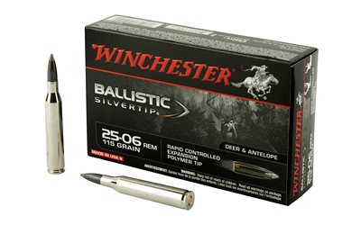 WINCHESTER SUPREME 25-06 115GR BALL SILVER-TIP 20RD 10BX/CS - for sale