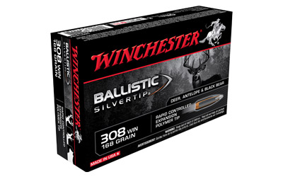 WINCHESTER SUPREME 308 168GR BALL SILVER TIP 20RD 10BX/CS - for sale