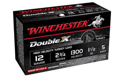 WINCHESTER DOUBLE-X 12GA 2.75" 1-1/20Z #5 10RD 10BX/CS - for sale