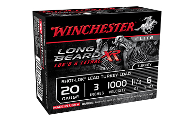 WINCHESTER LONG BEARD XR 20GA 3" 1-1/4OZ #6 10RD 10BX/CS - for sale