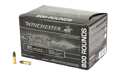 WINCHESTER SUPER SUPRESS 22LR 1255FPS 45GR LRN 800RD 2BX/CS - for sale