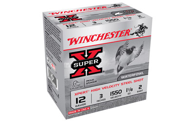 WINCHESTER XPERT 12GA 3" 1550F STEEL #2 1-1/8OZ 25RD 10BX/CS - for sale