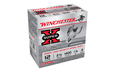 WINCHESTER XPERT 12GA 1400F #4 2.75" STEEL 1-1/8 25RD 10BX/CS - for sale