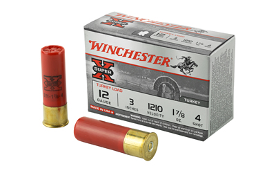 WINCHESTER SUPER-X TURKEY 12GA 3" 1-7/8OZ #4 10RD 10BX/CS - for sale