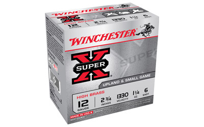 WINCHESTER SUPER-X 12GA 2.75" 1-1/4OZ #6 1330FPS 25RD 10BX/C - for sale