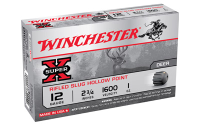 WINCHESTER SUPER-X 12GA 2.75" 1600FPS 1OZ RFLD 5RD 50BX/CS - for sale