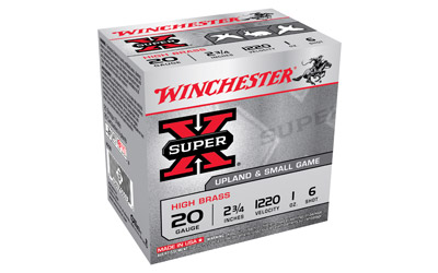 WINCHESTER SUPER-X 20GA 2.75" 1220FPS 1OZ #6 25RD 10BX/CS - for sale