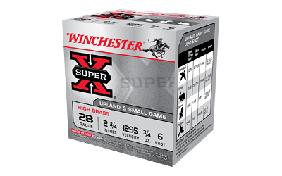 WINCHESTER SUPER-X 28GA 2.75" 1295FPS 3/4 OZ #6 25RD 10BX/CS - for sale