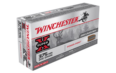WINCHESTER SUPER-X 375 WIN 200GR POWER POINT 20RD 10BX/CS - for sale