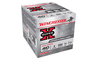 WINCHESTER SUPER-X 410 3" 3/4OZ #7.5 25RD 10BX/CS - for sale