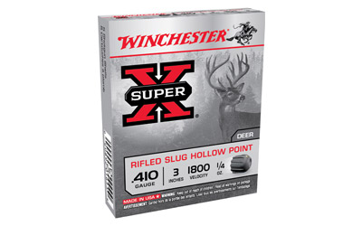 WINCHESTER SUPER-X SLG 410 3" 5RD 50BX/CS 1800FPS 1/4OZ RFLD - for sale