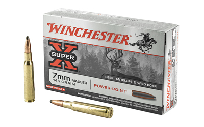 WINCHESTER SUPER-X 7X57 MAUSER 145GR POWER POINT 20RD 10BX/CS - for sale