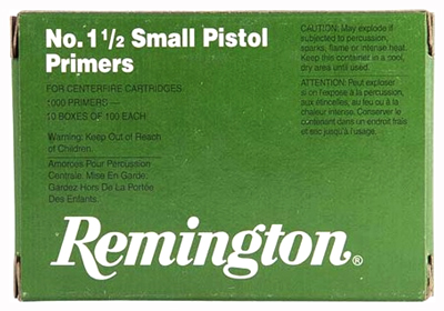 REMINGTON PRIMERS SMALL PISTOL 5000 PACK CASE - for sale