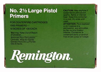 REMINGTON PRIMERS LARGE PISTOL 5000 PACK CASE - for sale