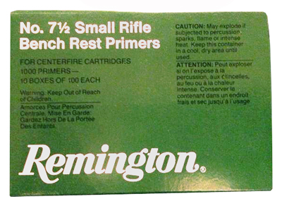 REMINGTON PRIMERS SMALL RIFLE BENCHREST 5000 PACK CASE - for sale
