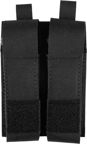 GREY GHOST DOUBLE PISTOL MAGNA MAG POUCH LAMINATE BLACK - for sale