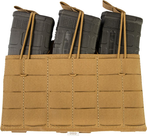 GREY GHOST GE TRIPLE MAG PANEL 5.56 MAG POUCH LAMINATE COYOTE - for sale