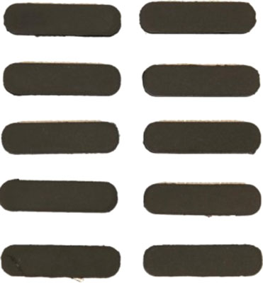 GUNTEC RUBBER INSERT COVERS 10PK M-LOK BLACK - for sale